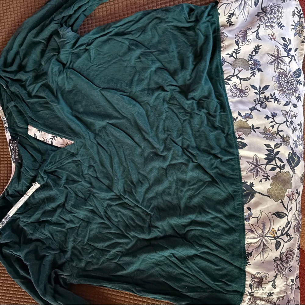 Papermoon Teal and Brown Textured Top